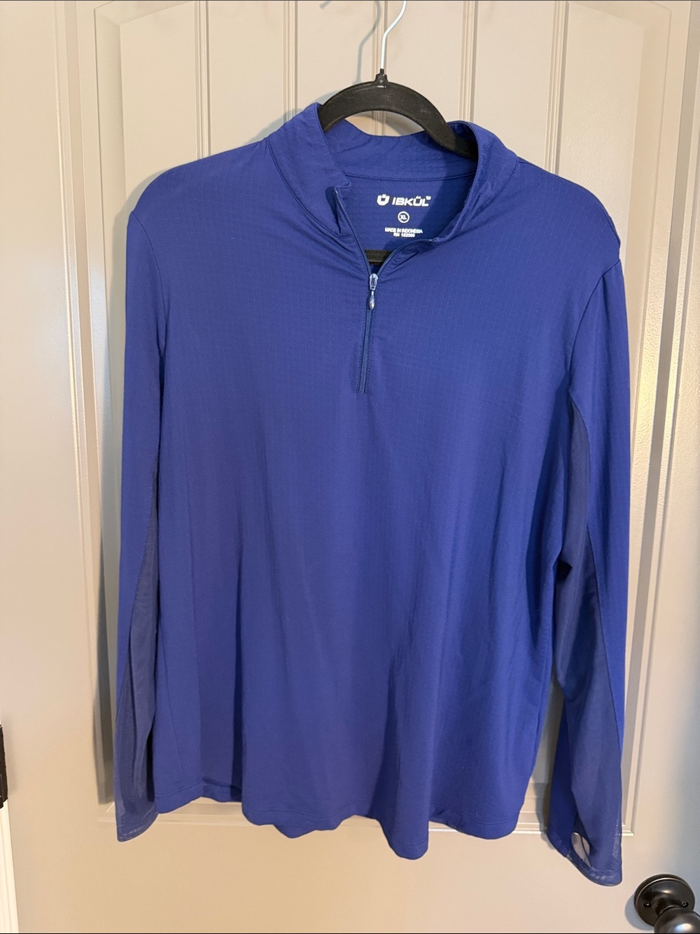 IBKUL Women's Long-Sleeve Quarter-Zip Top - Royal Blue